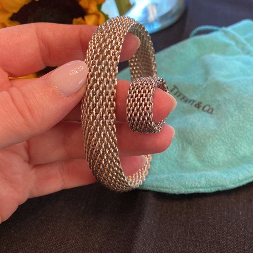 Tiffany & Co. Mesh bracelet and ring - Picture 5 of 6